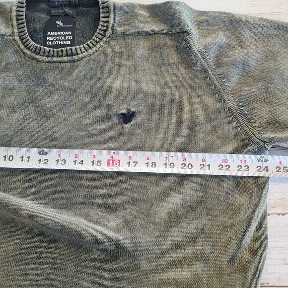 Lyle & Scott Scotland Sweater Jumper Combed Cotton Green Crew Neck L Forestcore - Picture 7 of 10